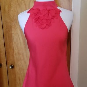 Izbyer tie around neck floral  embellishment tank